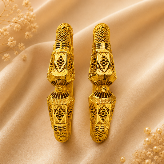 Premium 24KT Gold Plated Heritage Filigree Bangles