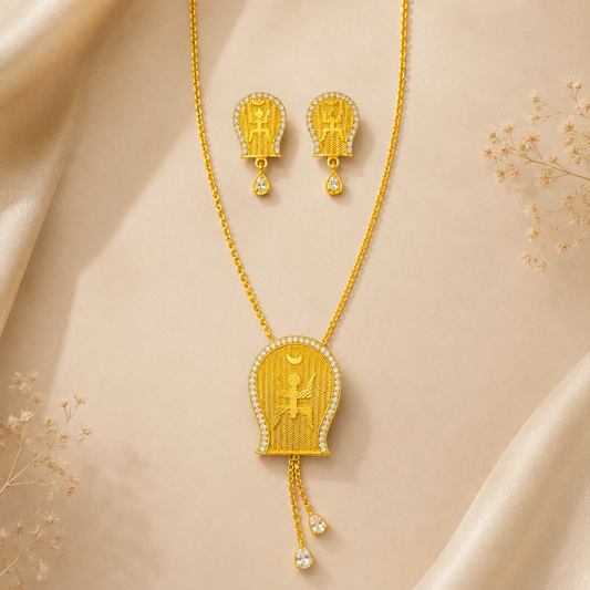 Premium 24KT Gold Plated Kulo Pendant Set