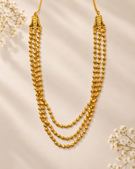 Premium 24KT Gold Plated Layered Lahari Chain