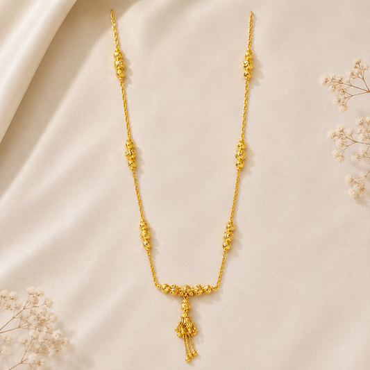 Premium 24KT Gold Plated Tassel Drop Chain